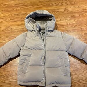 Garage Light Gray Reflective Puffer Jacket